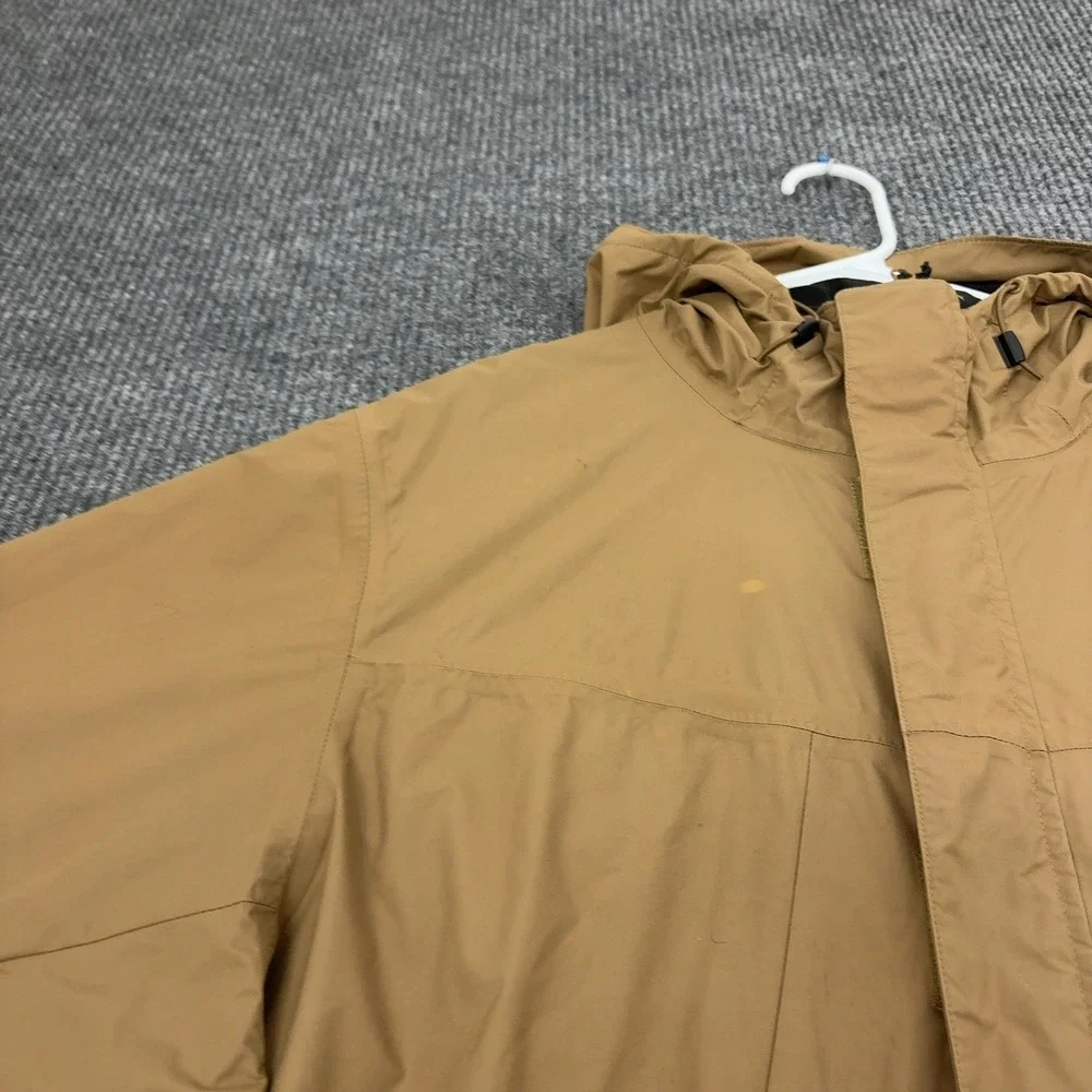 Columbia Jacket Mens L Tan Nylon Hooded Interchange‎ Outdoor Gorpcore Style